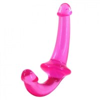 Lust Merge Dildo – Ergonomischer Gurtlos-Dildo für Paare, 21cm, beidseitig verwendbar, pink