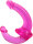 Lust Merge Dildo – Ergonomischer Gurtlos-Dildo für Paare, 21cm, beidseitig verwendbar, pink