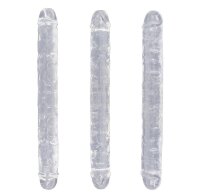 Crystal Veins Dildo – Transparent Double-Ended Dildo with Realistic Veins, 30 cm, Flexible and Versatile