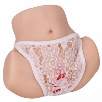 Real Skin Delight – Vaginal- & Anal-Masturbator in kompakter Form, 1,77 kg, detailgetreu & hautnah