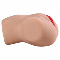 Real Skin Delight – Vaginal- & Anal-Masturbator in kompakter Form, 1,77 kg, detailgetreu & hautnah