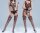 Noir Web Mosaic Bodystocking – Schwarzer Netz-Catsuit mit Strapsoptik, floralen Details & Cut-Outs, XS–L