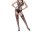 Noir Web Mosaic Bodystocking – Schwarzer Netz-Catsuit mit Strapsoptik, floralen Details & Cut-Outs, XS–L
