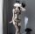 Noir Web Mosaic Bodystocking – Schwarzer Netz-Catsuit mit Strapsoptik, floralen Details & Cut-Outs, XS–L