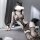 Noir Web Mosaic Bodystocking – Schwarzer Netz-Catsuit mit Strapsoptik, floralen Details & Cut-Outs, XS–L