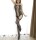 Seductive Stripes Bodystocking – Schwarze Netzoptik, ouvert, XS bis L, elastisch