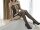 Midnight Lattice Bodystocking – Black Fishnet Catsuit with Lace-Up Cut-Out & Open Crotch, XS-L
