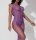 Violet Lace Mesh Bodystocking – Purple Fishnet Catsuit with Lace Details & Open Crotch, One Size XS–L