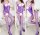 Violet Lace Mesh Bodystocking – Purple Fishnet Catsuit with Lace Details & Open Crotch, One Size XS–L