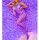 Violet Lace Mesh Bodystocking – Purple Fishnet Catsuit with Lace Details & Open Crotch, One Size XS–L
