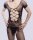 Noir Crosslace Mens Bodystocking – Herren Netz-Catsuit mit Kreuzschnür-Front & ouvert Schritt, XS–M
