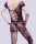Noir Crosslace Mens Bodystocking – Herren Netz-Catsuit mit Kreuzschnür-Front & ouvert Schritt, XS–M