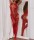 Fiery Desire Bodystocking – Beidseitig tragbar, ouvert, XS-L (34-40), Rot