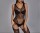 Seductive Lace Bodystocking – Beidseitig tragbar, sexy Cut-outs & Spitzen-Design, XS-L (34-40), Schwarz