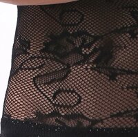 Onyx Lace Harness Mens Bodystocking – Schwarzer Herren-Catsuit aus Spitze mit Cut-Outs & Ouvert, XS–L