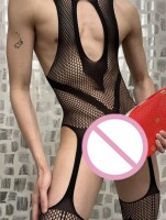 Bold Mesh Mens Bodystocking – Ouvert, maskulin und elastisch, XS bis L