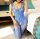 Cobalt Petal Straps Bodystocking – Cobalt blue mesh catsuit with floral lace, multi straps & open crotch, One Size XS–XL