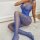 Cobalt Petal Straps Bodystocking – Cobalt blue mesh catsuit with floral lace, multi straps & open crotch, One Size XS–XL