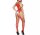 Scarlet Garter Net Bodystocking – Red Fishnet Catsuit with Suspender Look & Open Crotch, One Size XS–L up to 70 kg