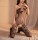 Black Rose Bodystocking – Seductive fishnet catsuit with floral design, open crotch, XS-M (34-38)