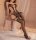 Eclipse Halo Ring Bodystocking – Black cut out mesh catsuit with halterneck, ring details & garter effect, closed crotch, One Size XS–L