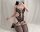 Eclipse Halo Ring Bodystocking – Black cut out mesh catsuit with halterneck, ring details & garter effect, closed crotch, One Size XS–L