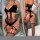 Eclipse Halo Ring Bodystocking – Black cut out mesh catsuit with halterneck, ring details & garter effect, closed crotch, One Size XS–L