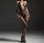 Nightfall Crisscross Halter Bodystocking – Deep black fishnet catsuit with lace up neckline, floral lace & open crotch, One Size up to 70 kg
