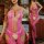 Velvet Blaze Bodystocking – Pinker Netzbody mit Cut-Outs & ouvert Schritt, One Size XS–L, bis 70?kg