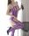 Amethyst Desire Bodystocking – Lila Netzbody mit offenem Schritt und verführerischen Ausschnitten für XS–L
