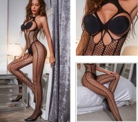 Seductive Web Bodystocking – Netz-Catsuit mit raffiniertem Cut-Out-Design, XS-L, Erotisch & Dehnbar