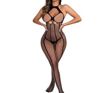 Seductive Web Bodystocking – Netz-Catsuit mit raffiniertem Cut-Out-Design, XS-L, Erotisch & Dehnbar