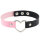 Two-Tone Heart Choker Pink/Black – Kunstleder Halsband ca. 40 cm, Unisex Statement